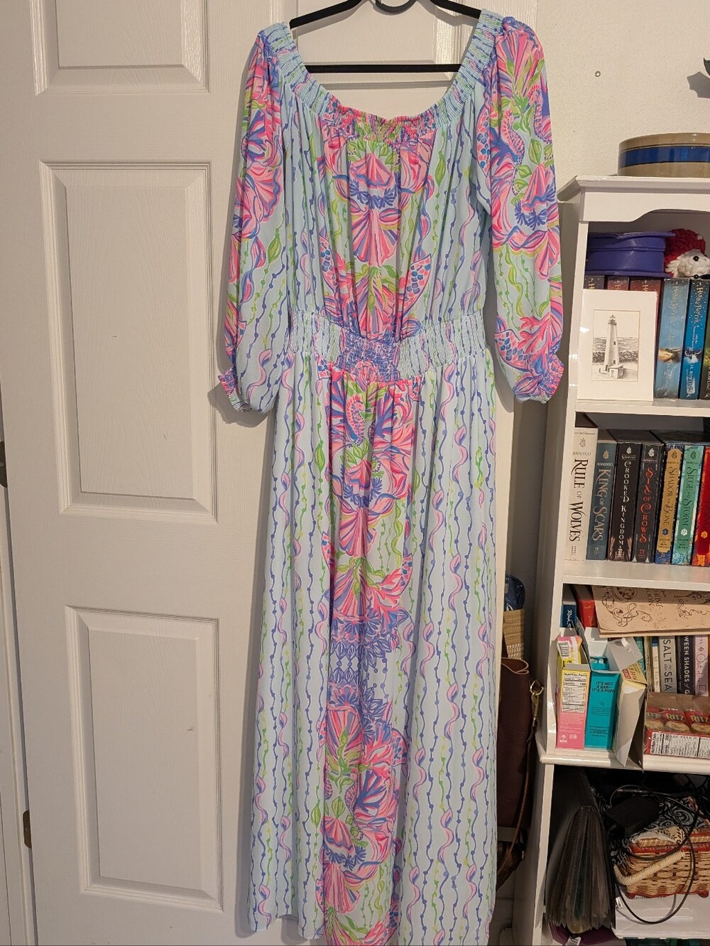 Lily Pulitzer Off The Shoulder Long Dress